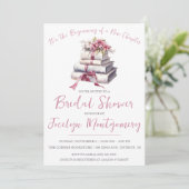 Es ist der Anfang eines neuen Kapitel-Brautparty Einladung (Stehend Vorderseite)