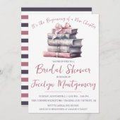 Es ist der Anfang eines neuen Kapitel-Brautparty Einladung (Vorne/Hinten)