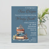 Es ist der Anfang eines neuen Kapitel-Brautparty Einladung (Stehend Vorderseite)