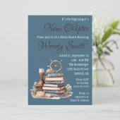 Es ist der Anfang eines neuen Kapitel-Brautparty Einladung (Stehend Vorderseite)
