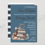 Es ist der Anfang eines neuen Kapitel-Brautparty Einladung (Vorne/Hinten)