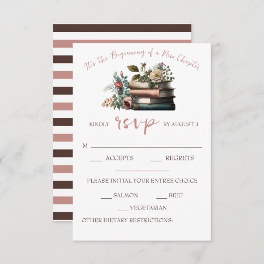 Es ist der Anfang eines neuen Kapitel Bridal-UAWG Begleitkarte (Vorne/Hinten)