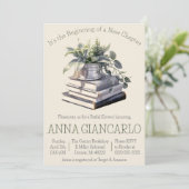 Es ist der Anfang eines neuen Kapitels, Brautparty Einladung (Stehend Vorderseite)