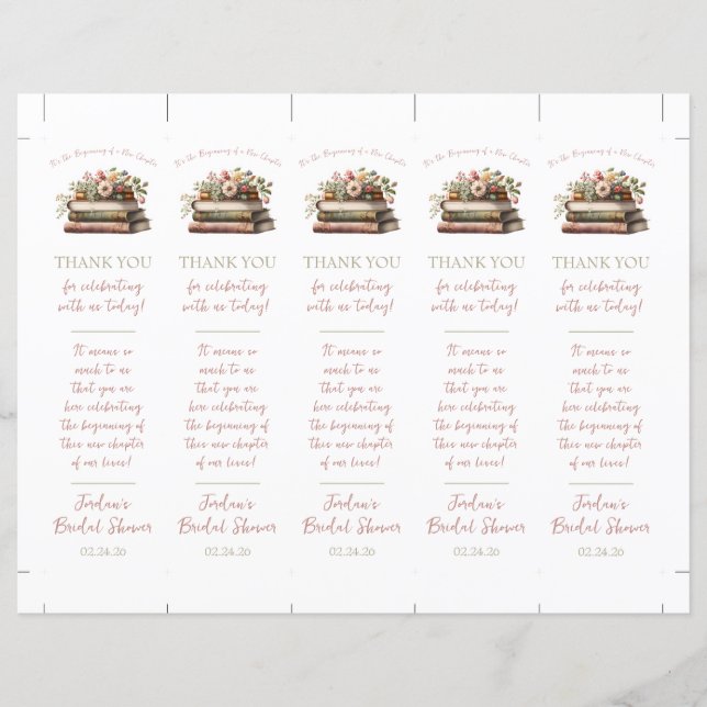 Es ist der Anfang eines neuen Lesezeichens (Vorderseite)