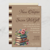 Es ist der Beginn einer neuen Kapitel-Baby-Dusche Einladung (Vorne/Hinten)