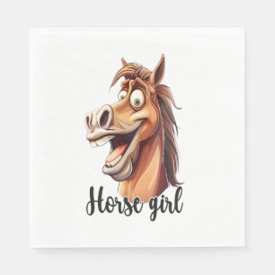 Es ist der Cowboy-Weg Retro Serviette