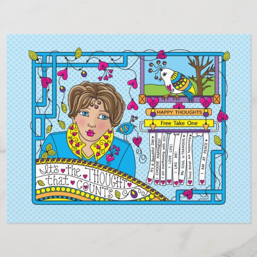 Es ist der Gedanke, dass zählt_flach Papier Blatt  (Vorderseite)