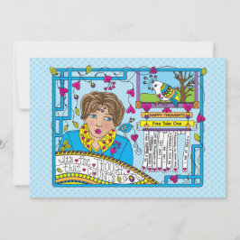 Es ist der Gedanke, dass zählt_flache Karte 7"x5"