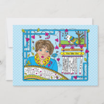 Es ist der Gedanke, dass zählt_flache Karte 7"x5"