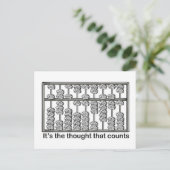 Es ist der Gedanke, der zählt Postkarte (Stehend Vorderseite)