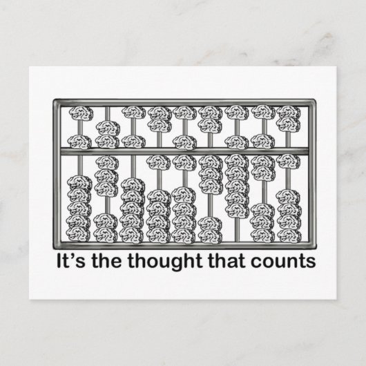 Es ist der Gedanke, der zählt Postkarte (Vorderseite)