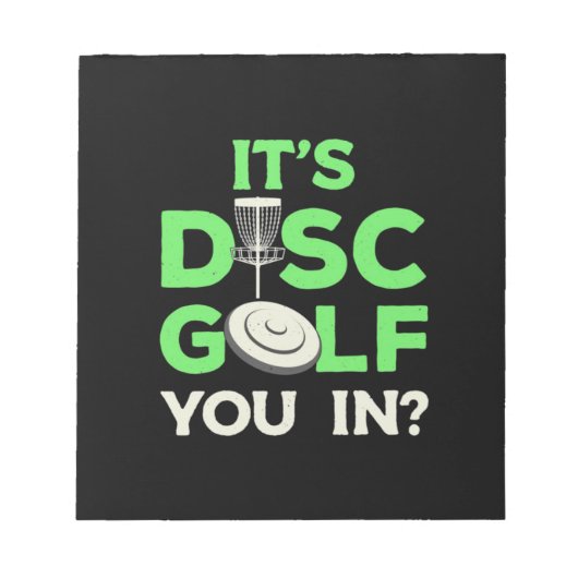 Es ist der Golf, in dem Sie einstecken Notizblock (Vorderseite)