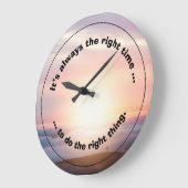 Es ist der richtige Zeitpunkt, Große Wanduhr (Winkel)