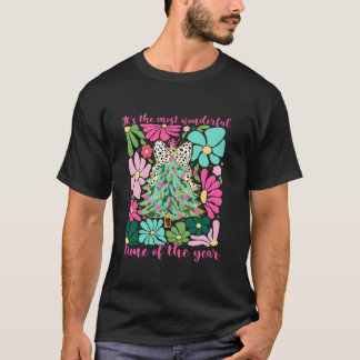 Es ist der schönste Zeit farbenfrohe Coquette Bow T-Shirt