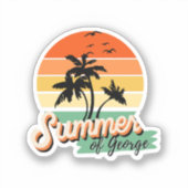 Es ist der Sommer von George Aufkleber (Vorderseite)