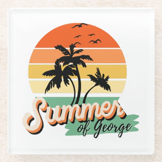 Es ist der Sommer von George Glasuntersetzer (Vorderseite)