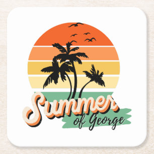 Es ist der Sommer von George Rechteckiger Pappuntersetzer