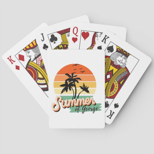 Es ist der Sommer von George Spielkarten (Rückseite)