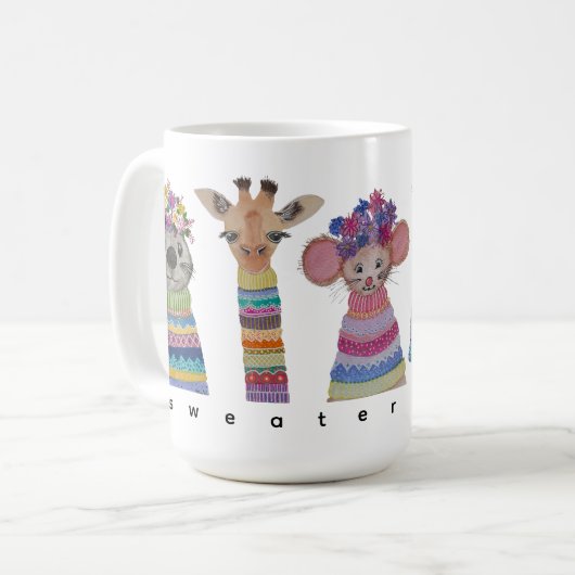 Es ist der Sweater Gang Becher! Kaffeetasse (Vorderseite Links)