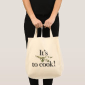 "Es ist der Thymian, zum zu kochen!" Tragetasche (Vorderseite (Produkt))