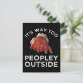 Es ist der Weg zu Menschen außerhalb von Hermit Cr Postkarte (Stehend Vorderseite)