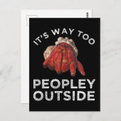 Es ist der Weg zu Menschen außerhalb von Hermit Cr Postkarte (Vorne/Hinten)