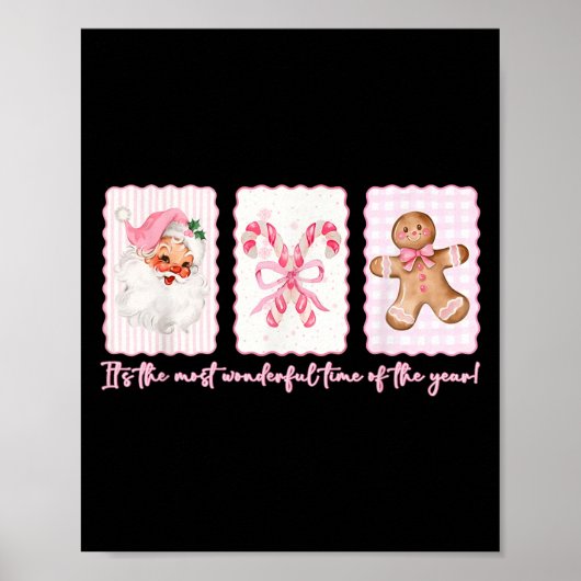 Es ist der wunderbarste Time Nk Santa Coquette Bow Poster (Vorne)