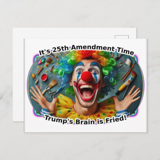 Es ist die 25. Änderungszeit Postkarte (Vorne/Hinten)