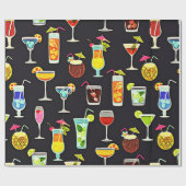 Es ist die 5 Uhr-irgendwo Cocktails Geschenkpapier (Flach)