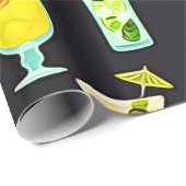 Es ist die 5 Uhr-irgendwo Cocktails Geschenkpapier (Rolleneckpunkt)