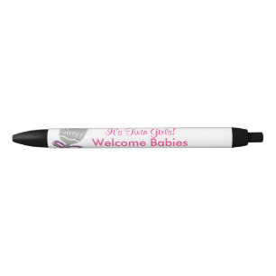 Es ist die Ankündigung von Twin Girls Baby Rattle Kugelschreiber