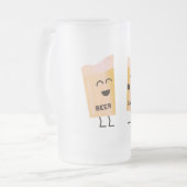 Es ist die Biersaison Mattglas Bierglas (Vorderseite Links)