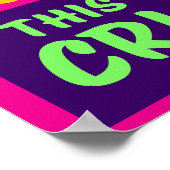 ES IST DIE DEMENZ | Pink | Protest Poster (Ecke)