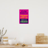 ES IST DIE DEMENZ | Pink | Protest Poster (Küche)