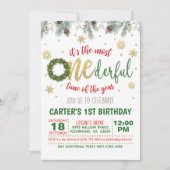 Es ist die derbarste Zeit des Jahres (Kranz) Einladung (Vorderseite)