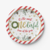 Es ist die derbarste Zeit des Jahres (Kranz) Pappteller (Vorderseite)