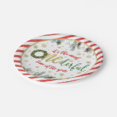 Es ist die derbarste Zeit des Jahres (Kranz) Pappteller (Schrägansicht)