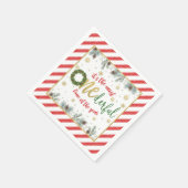 Es ist die derbarste Zeit des Jahres (Kranz) Serviette (Ecke)