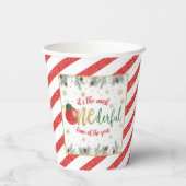 Es ist die derbarste Zeit des Jahres Pappbecher (Rückseite)