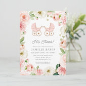 Es ist die Einladung der Zwillingshochdusche. (Stehend Vorderseite)