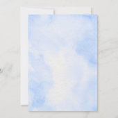 Es ist die Einladung von zwei Kinderduschen (Rückseite)