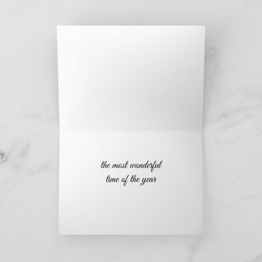 ES "IST" DIE ERSTAUNLICHSTE ZEIT DES JAHRES KARTE (Innenseite)