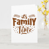 Es ist die Familienzeit Karte (Gelbe Blume)