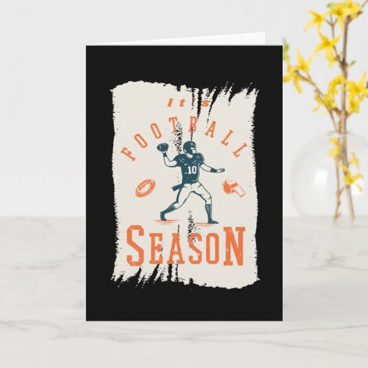 Es ist die Fußballsaison Karte (Gelbe Blume)