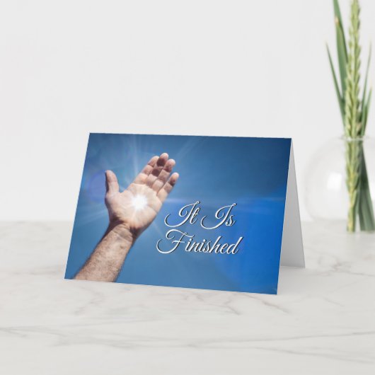 Es ist die Grußkarte beendet Karte (Vorderseite)