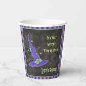 Es ist die Hexenzeit des Jahres Halloween Pappbecher (Vorderseite)