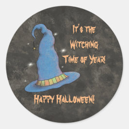 Es ist die Hexenzeit des Jahres Halloween Runder Aufkleber