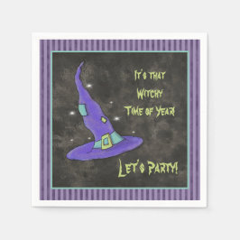Es ist die Hexenzeit des Jahres Halloween Serviette