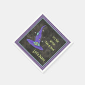 Es ist die Hexenzeit des Jahres Halloween Serviette (Ecke)