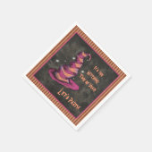 Es ist die Hexenzeit des Jahres Halloween Serviette (Ecke)